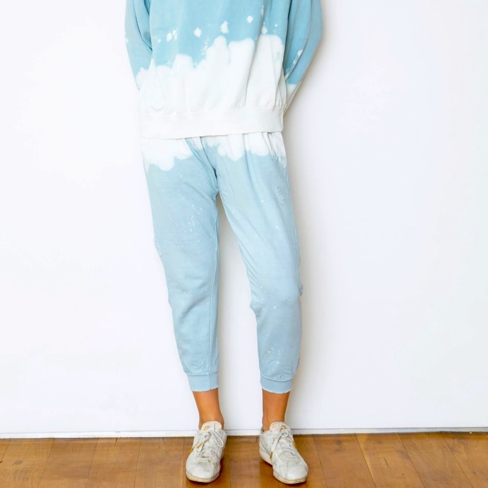 La Detresse seafoam acid wash sweatpants NWT